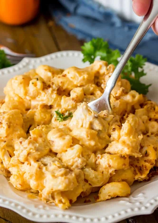 Spicy Chicken Cheese macaroni