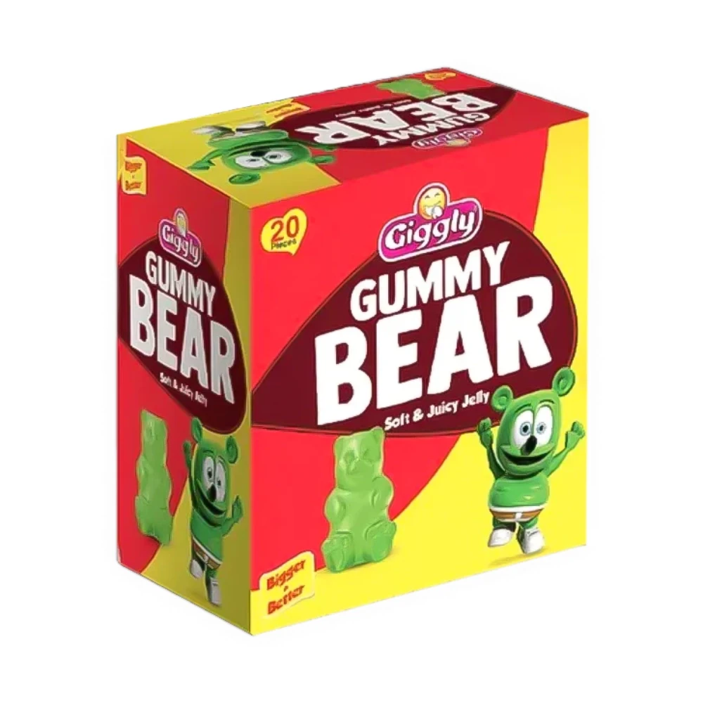 Giggly Gummy Bear Soft & Juicy Jelly - 20 Pcs Box