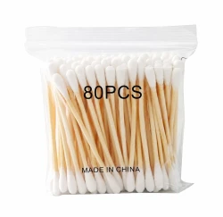 Surgical Wooden Cotton Buds 80 Pcs