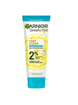 Garnier Fast Clear Face Wash for Acne-prone Skin 100ml