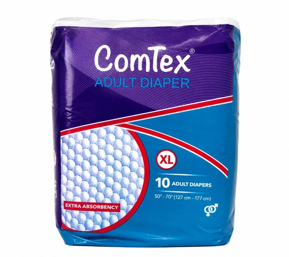 Comtex Extra Absorbency 10 Adult Diaper XL 127cm-177cm