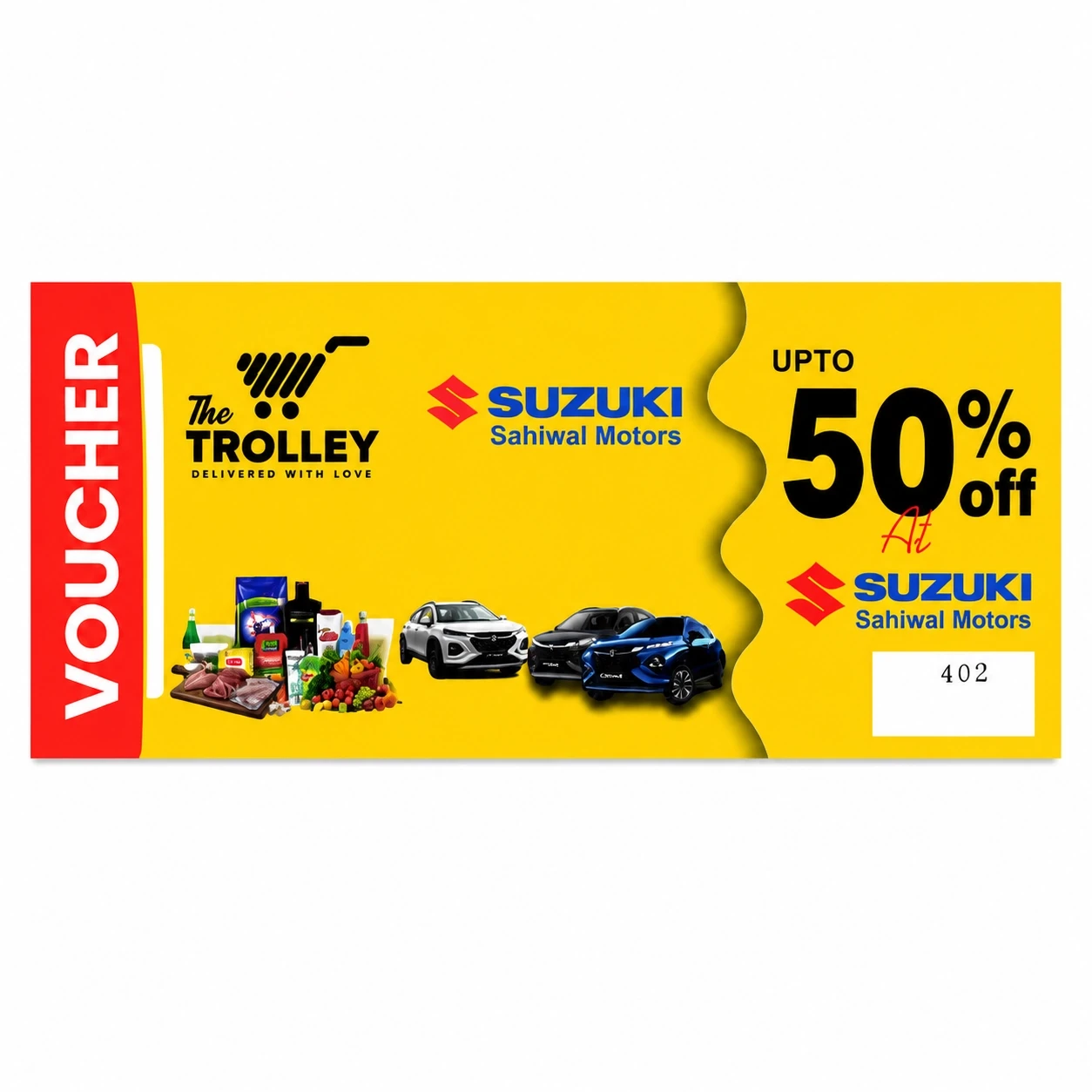 Suzuki Sahiwal Discount Voucher UPTO 50% Discount