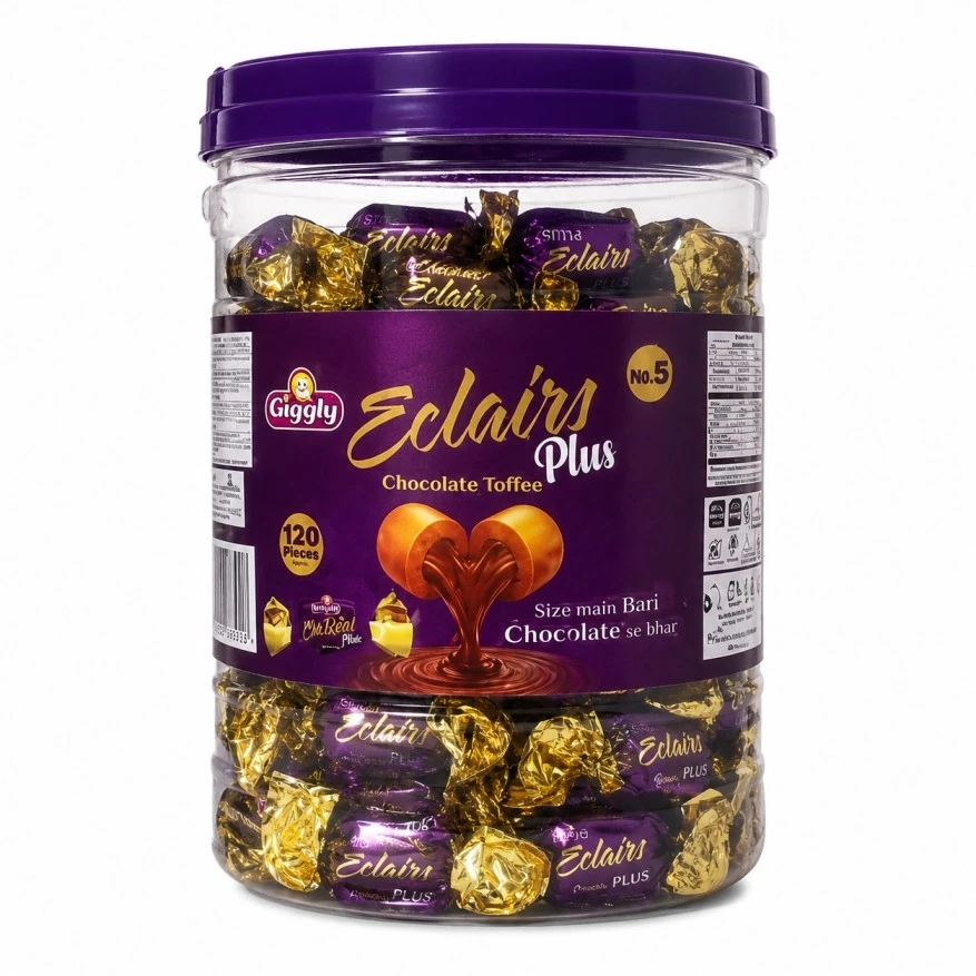 Giggly Eclairs Plus 120 Pcs Jar