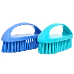 Clean Cleaning Cloth Brush With Handle Assorted Color
