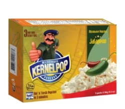 Kernelpop Microwave Popcorns Jalapeno 90G x 3