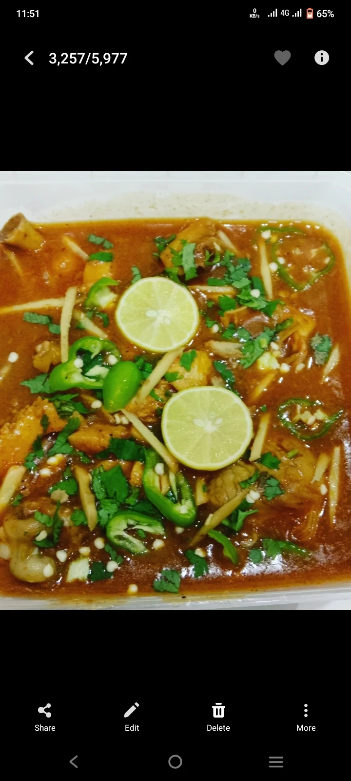 Chicken Nihari (Half)