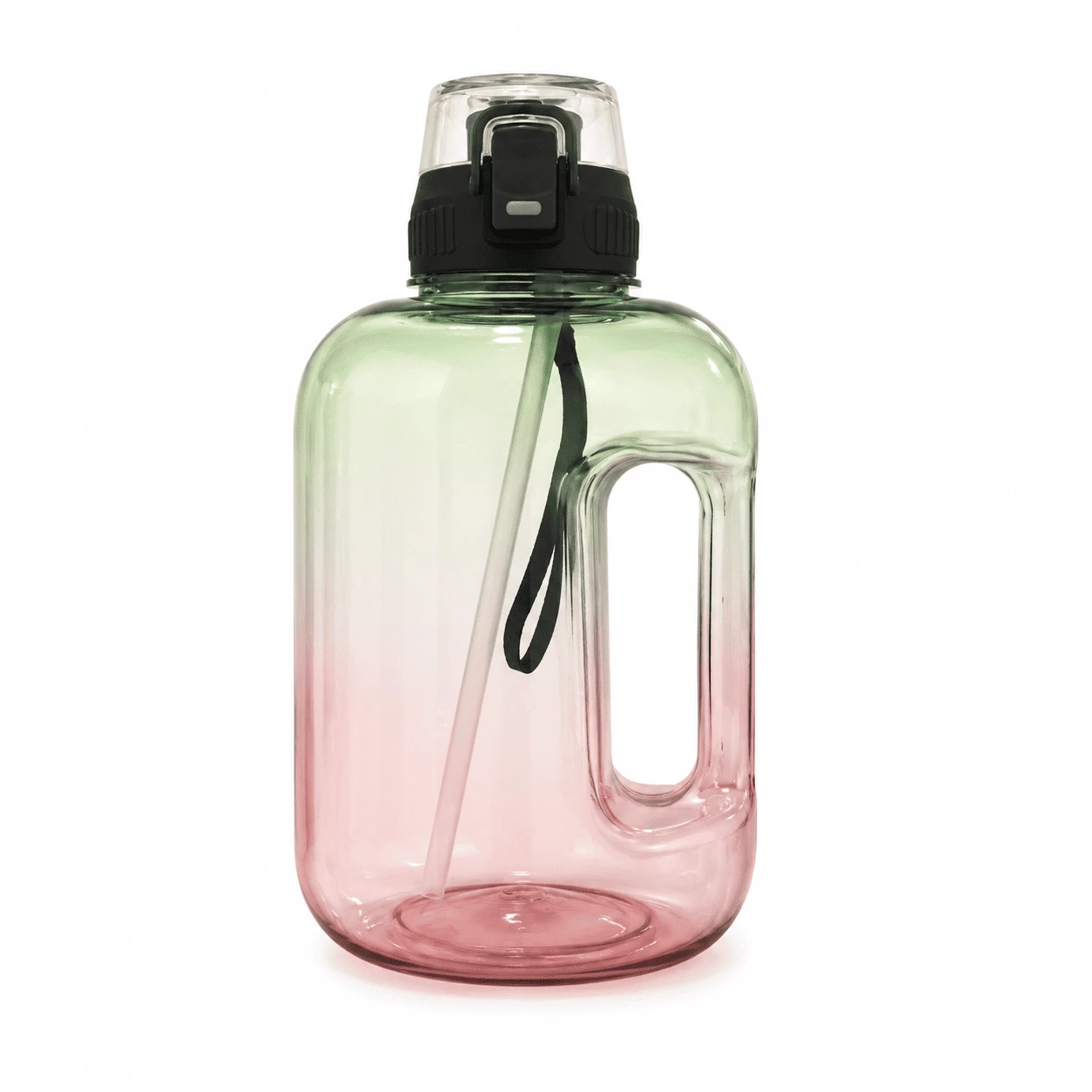 Gradient Sports Water Bottle with Straw & Handle 2 Ltr