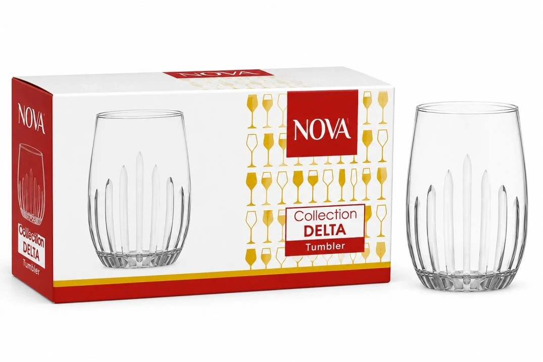 Nova Delta Glass Tumbler Set 6 Pcs