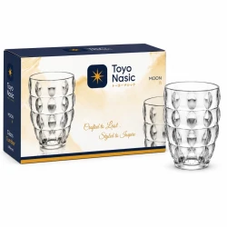 Nasic Moon Glass Tumbler Set 6 Pcs