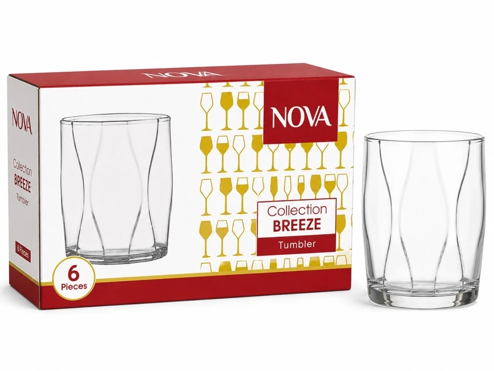 Nova Breeze Tumbler Glass Set 6 Pcs 300ml