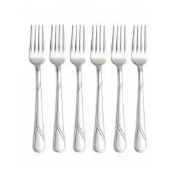 Stainless Steel Dinner Fork Set (6 Pcs)