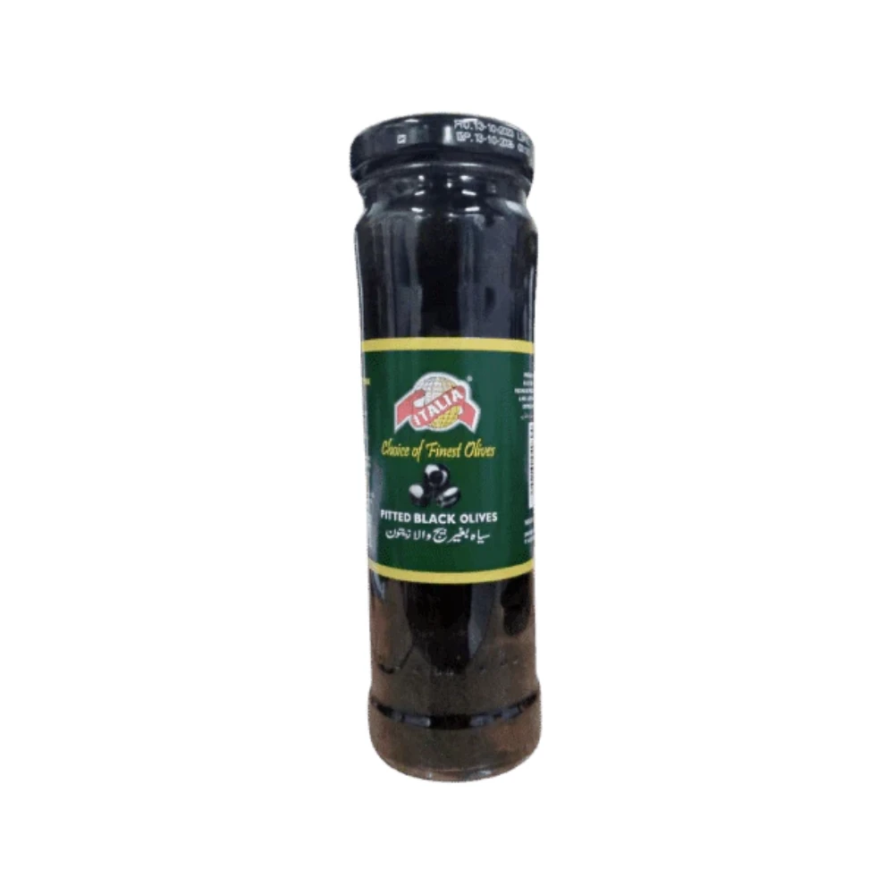 Italia Pitted Black Olives 142/70g