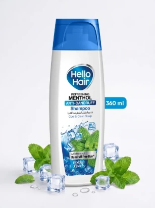 Hello Hair Refreshing Menthol Anti-Dandruff Shampoo 360ml