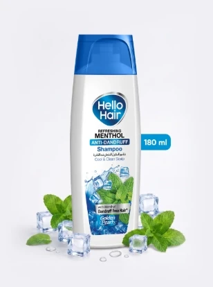Hello Hair Refreshing Menthol Anti-Dandruff Shampoo 180ml