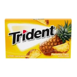 Trident 14 Sticks Sugar Free Gum Pineapple Twist