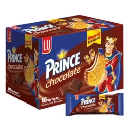 LU Prince Chocolate Biscuit 16 Bar Packs