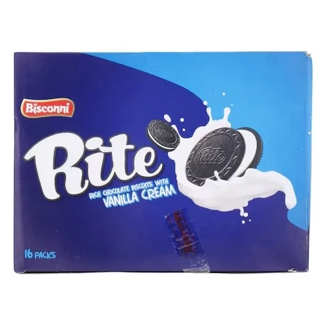 Bisconni Rite Rich Chocolate Biscuits With Vanilla Cream 16 Packs Box