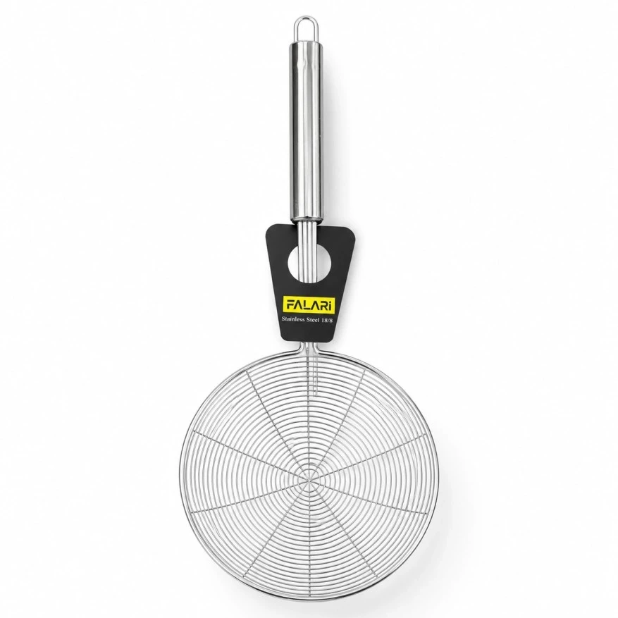 Premium Stainless Steel Wire Skimmer Strainer for Frying & Cooking 18cm