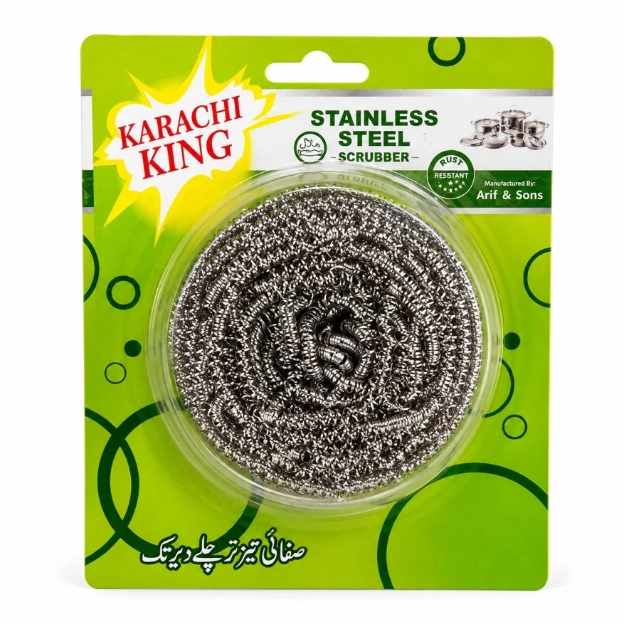 Karachi King Stainless Steel Scrubber