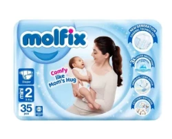 Molfix Diaper Mini Twin Pack Size 2 (3-6kg) 35 Pcs
