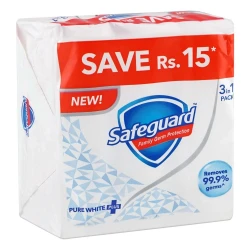 Safeguard Pure White Plus Soap 3x125 gm
