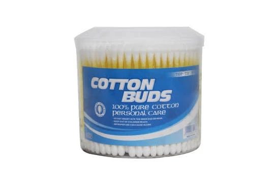 Top Tip 300 Cotton Ear Buds Plastic Jar