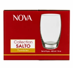 Nova Salto Tumbler Glass Set 6 Pcs 402ml