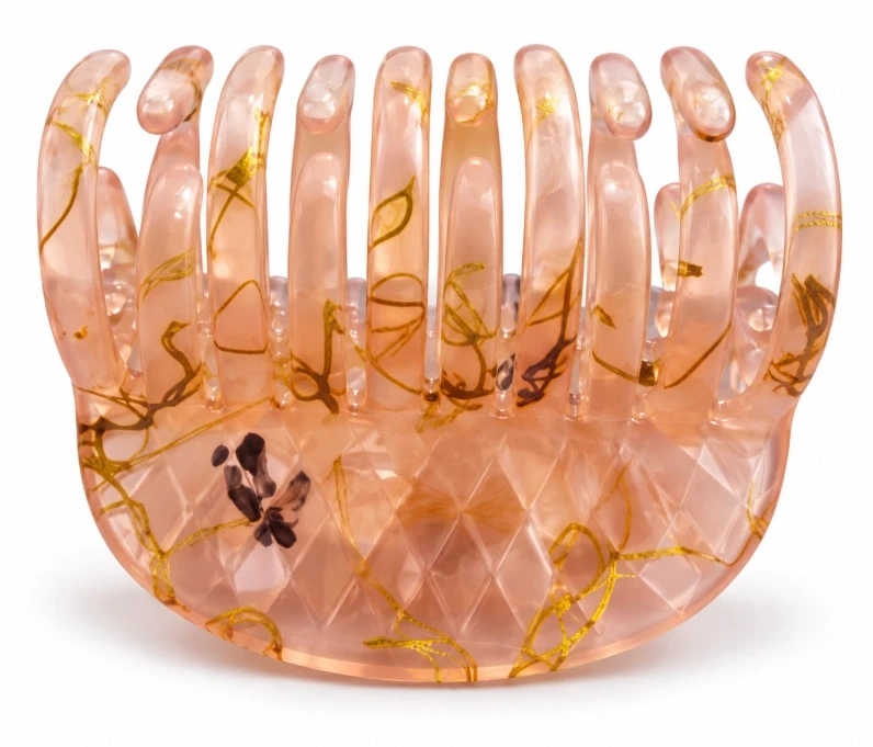 Floral Resin Hair Claw Clip (Assorted Color)