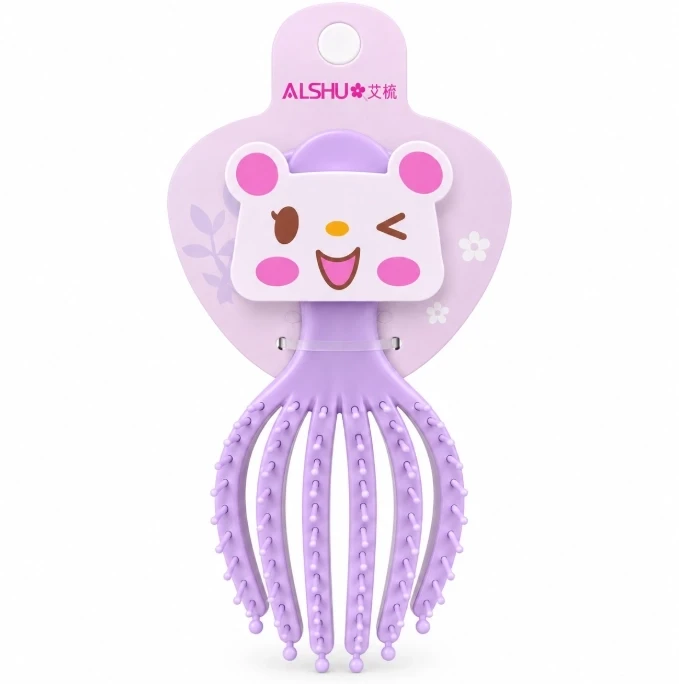 Cute Bunny Scalp Massager Brush (Assorted Color)-
