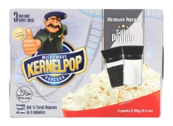 Kernelpop Microwave Popcorns Salt & Pepper 90G x 3