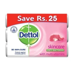 Dettol Skincare Antibacterial Bar Soap 3 in 1 Pack 110gm