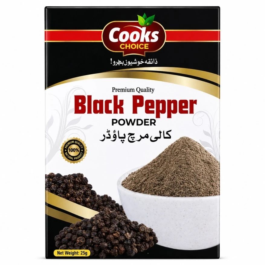Cooks Choice Black Pepper Powder 25g