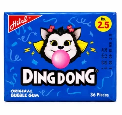 Hilal Ding Dong Original Bubble Gum 36 Pcs (Rs 2.5)