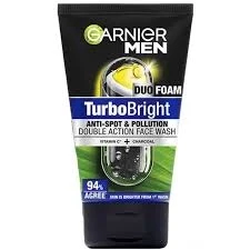 Garnier Men Turbo Bright Anti - Polution & Sports Face Wash 100ml