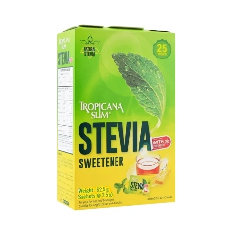 Tropicana Slim Stevia Sweetener 25-Sachets 62.5gm