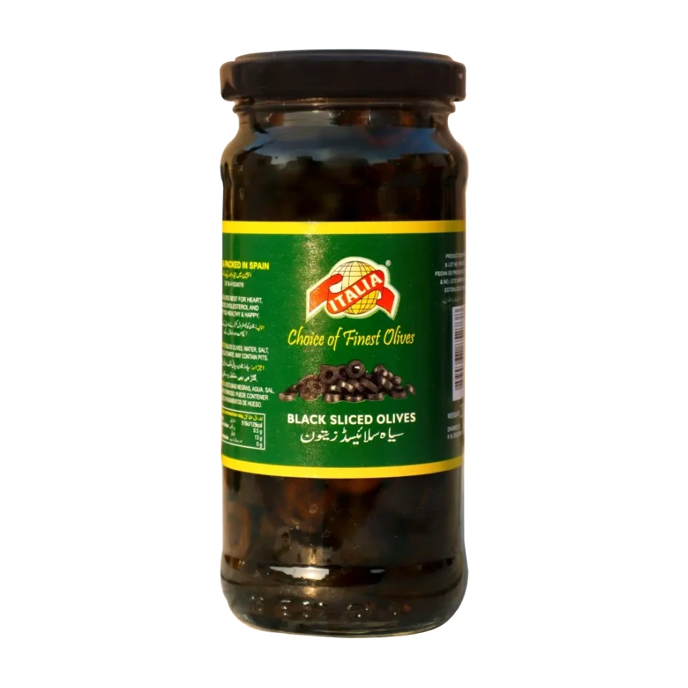 Italia Sliced Black Olives 450/230g