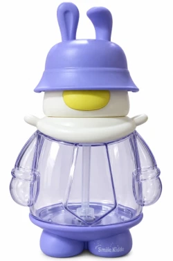 Smile Kiddo Bunny Kids Water Bottle (Assorted Colors)