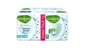 Molped Maxi Thick Hygiene Shield Long Pads 18 Pads