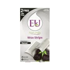 EU Naturals 12 Extra Large Wax Strips Charcoal