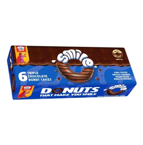 Peek Freans Smile Triple Chocolate Donut 6 Pcs