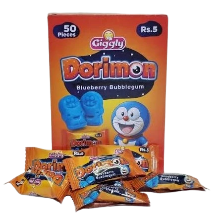 Giggly Dorimon Blueberry Bubblegum 60-Pcs Rs.5
