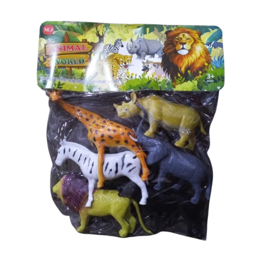 Animal World Wild Animal Toy Set for Kids 3+ Years