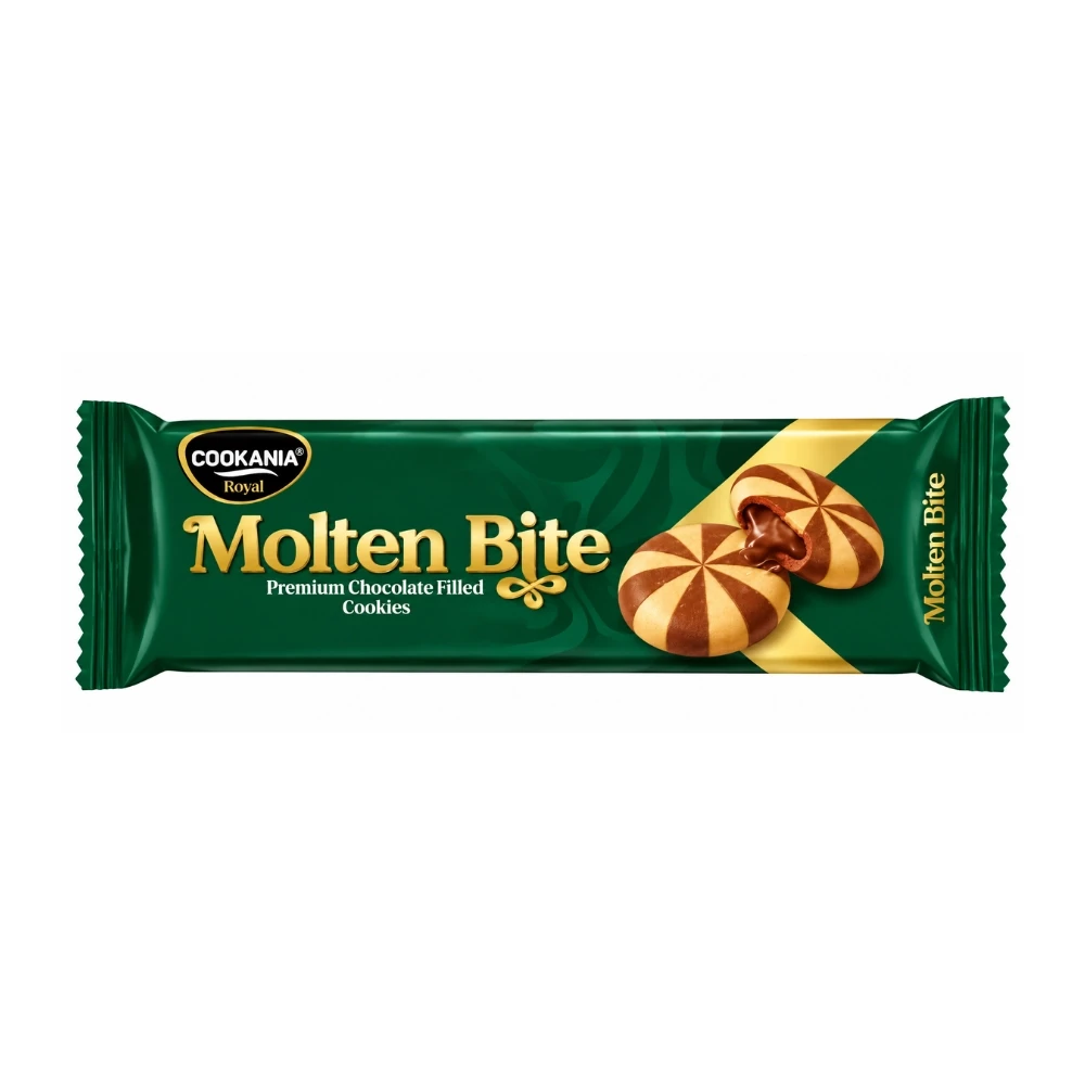 Cookania Royal Molten Bite Premium Chocolate Filled Cookies RS:100