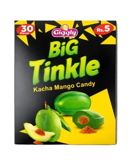 Giggly Big Tinkle Kacha Mango Candy 30 Pieces Rs. 5