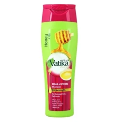 Dabur Vatika Honey and Egg Repair and Restore Shampoo for Damaged, Split Hair 360ml