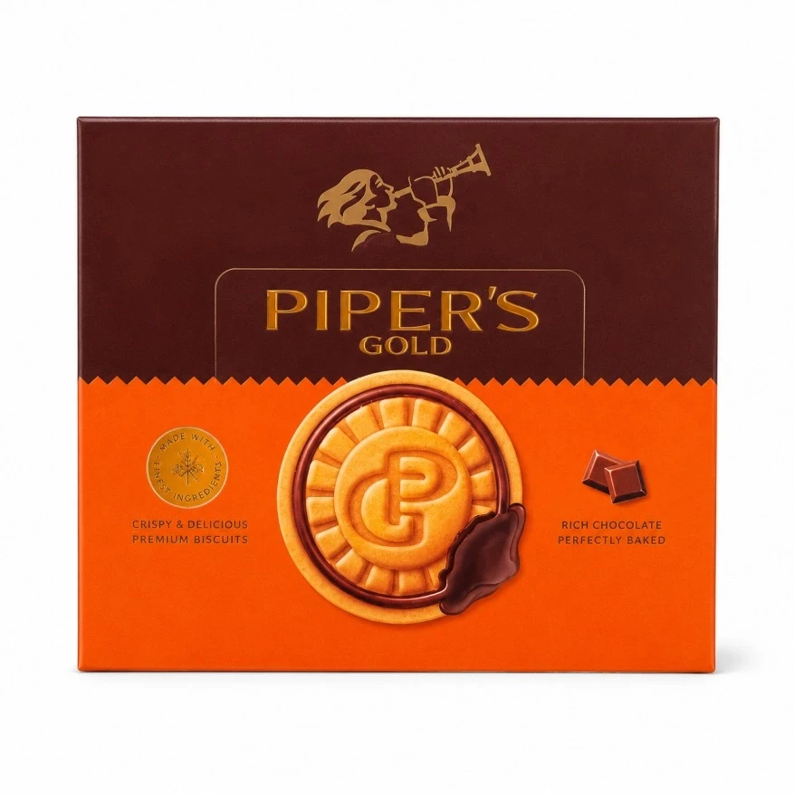Peek Freans Pipers Gold Chocolate Biscuits