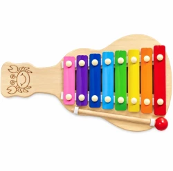 Kids Wooden Rainbow Xylophone Musical Toy with Mallet – 8 Notes
