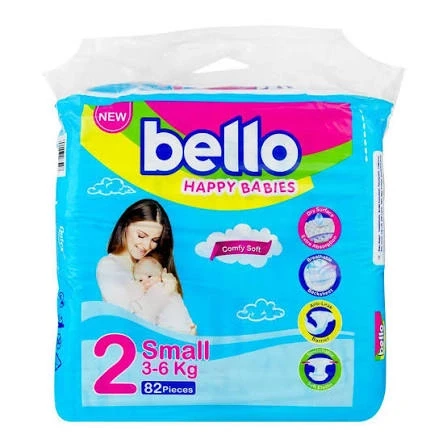 Bello Diaper No.1, New Born, 84 Pieces