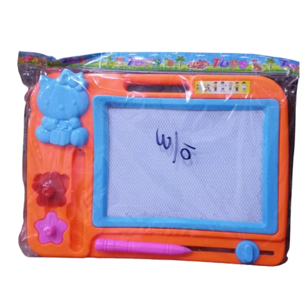 Magnetic Drawing Board with Stamps & Pen for Kids