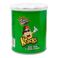 Kracks Sour Cream & Onion Flavour Potato Crisps 45 gm